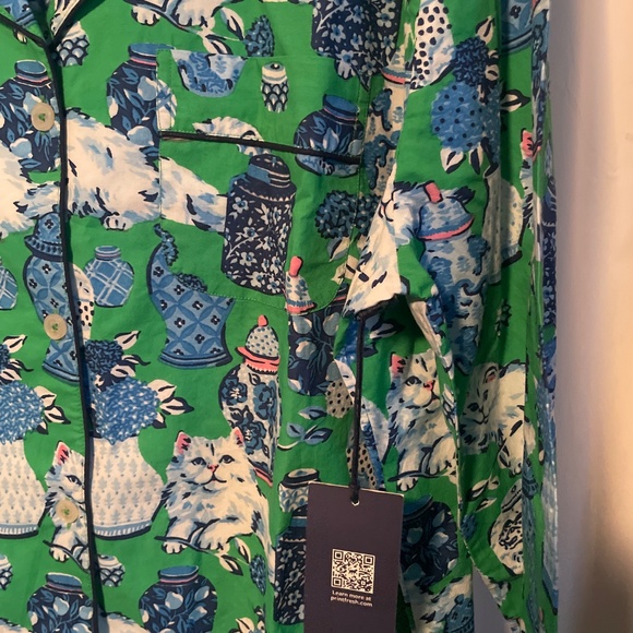 PrintFresh Fancy Cat 2 Piece Pajama Set - Picture 3 of 8